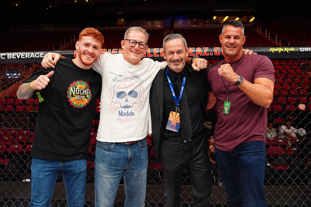UFC-noche-2026-group-photo-in-cage-fifty-frame-creatives